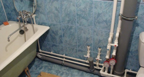 Замена разводки в ванне. Маяковская